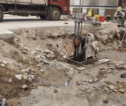 麻山公路下沉压浆